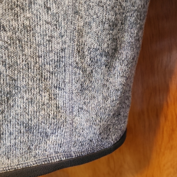 Patagonia Two-Tone Gray Fleece Pullover In Nickel Forge XL - Picture 4 of 14